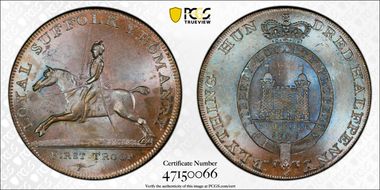 1794 Tk 1/2D DH-19 Suffolk, Blything MS64BN