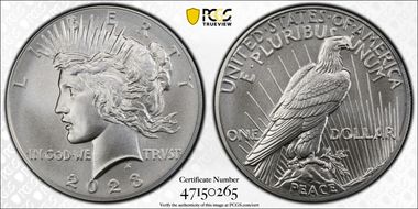 2023 $1 Peace Dollar First Strike MS68