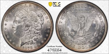 1878 7/8TF $1 Strong, VAM 37, 7/4 MS64
