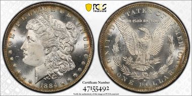 1884-O $1 MS65+