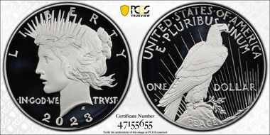 2023-S $1 Peace Dollar First Strike PR70DCAM
