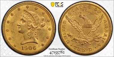 1906-D $10 MS61