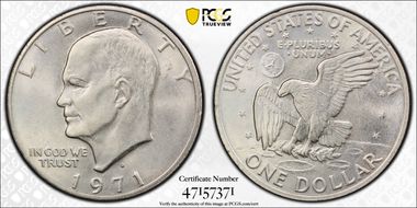 1971-D $1 MS62