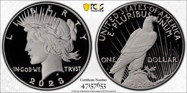 2023-S $1 Peace Dollar First Strike PR70DCAM