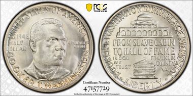 1948 50C Booker T. Washington MS66