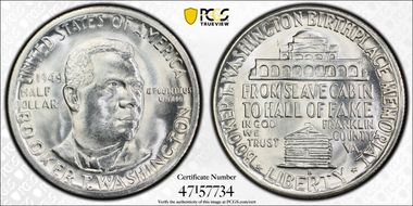 1949-S 50C Booker T. Washington MS66