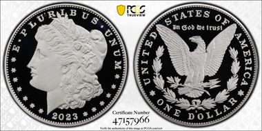 2023-S $1 Morgan Dollar First Strike PR70DCAM
