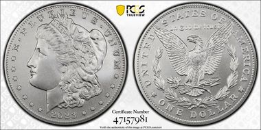 2023 $1 Morgan Dollar MS70