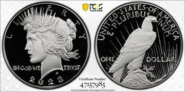 2023-S $1 Peace Dollar PR70DCAM