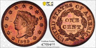 1828 1C Small Wide Date N1BN