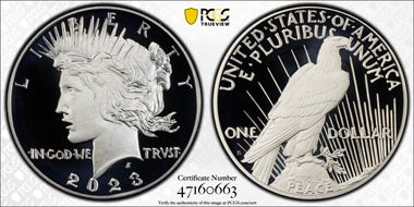 2023-S $1 Peace Dollar First Strike PR70DCAM