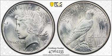 1925 $1 MS66