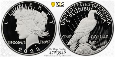 2023-S $1 Peace Dollar PR69DCAM