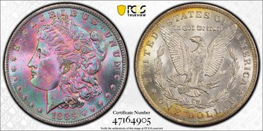1885-O $1 MS64+ 