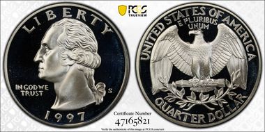 1997-S 25C Silver PR69DCAM