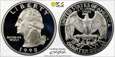 1998-S 25C Silver PR69DCAM