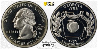 1999-S 25C Georgia Silver PR68DCAM