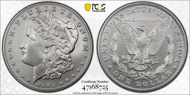 2023 $1 Morgan Dollar MS70