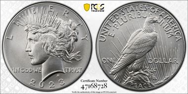 2023 $1 Peace Dollar MS69