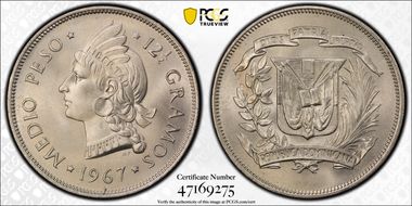 1967 1/2 P MS66