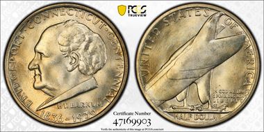 1936 50C Bridgeport MS66