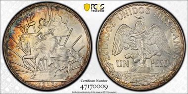 1913/2 Peso KM-453 Schein-D1 MS64