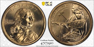 2014-D $1 Native American Position B MS68