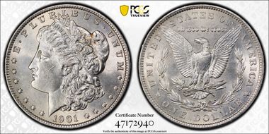 1901 $1 AU58