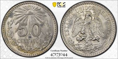 1945-M 50C KM-447 Ag MS66
