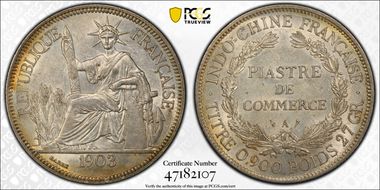 1903-A Piastre Lec-286 AU58