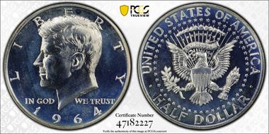 1964 50C Accented Hair, FS-401 PR65