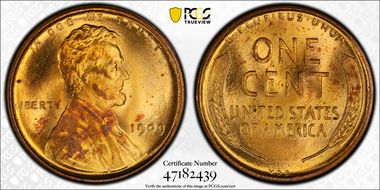 1909 VDB 1C MS64RD