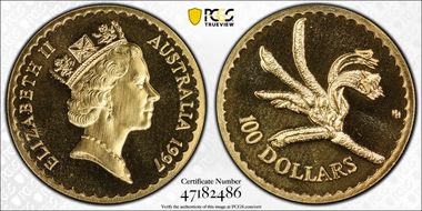 1997 $100 Paw Flower MS69