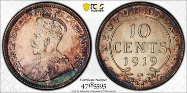 1919-C 10C MS64