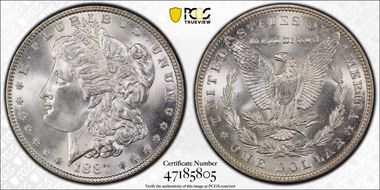 1887 $1 MS67