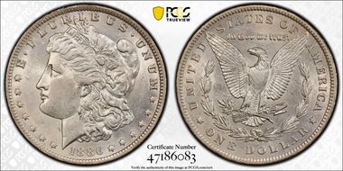 1886-O $1 AU58