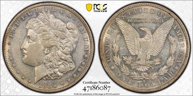1884-S $1 AU50