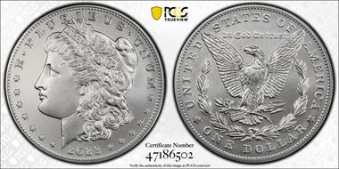 2023 $1 Morgan Dollar First Strike MS70