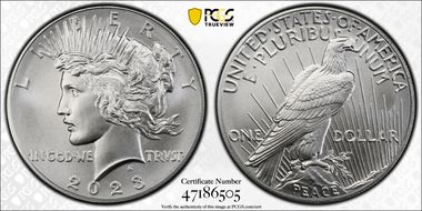 2023 $1 Peace Dollar First Strike MS69