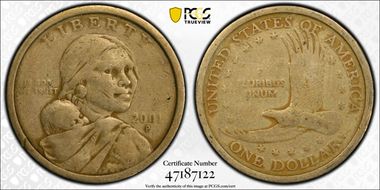 2001-P SAC$1 VF25
