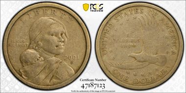 2001-P SAC$1 VF35