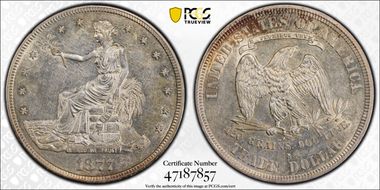 1877-S T$1 AU55