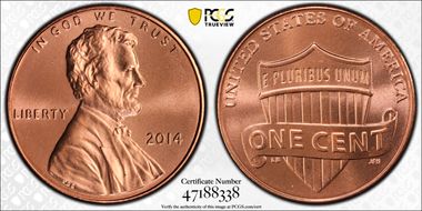 2014 1C Shield MS67+ RD