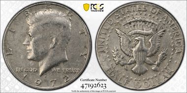 1972-D 50C No "FG" FS-901 XF45