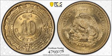 1945-M 10C MS66
