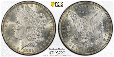 1885-O $1 MS62