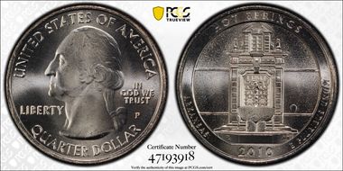 2010-P 25C Hot Springs NP MS67