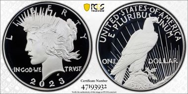 2023-S $1 Peace Dollar First Strike PR70DCAM