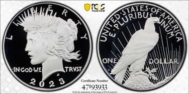 2023-S $1 Peace Dollar First Strike PR70DCAM