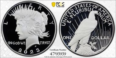 2023-S $1 Peace Dollar PR70DCAM